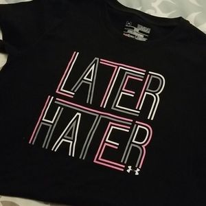 Girls heat gear Under Armour tee shirt